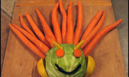 Lettuce smile eating our veggies!